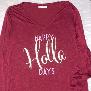 Christmas long sleeve tee